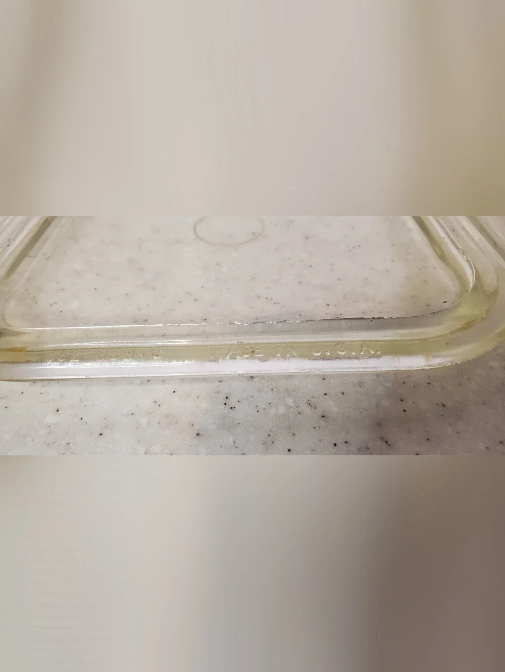 Vintage Pyrex 663 Clear Glass Refrigerator Storage Container w Lid USA